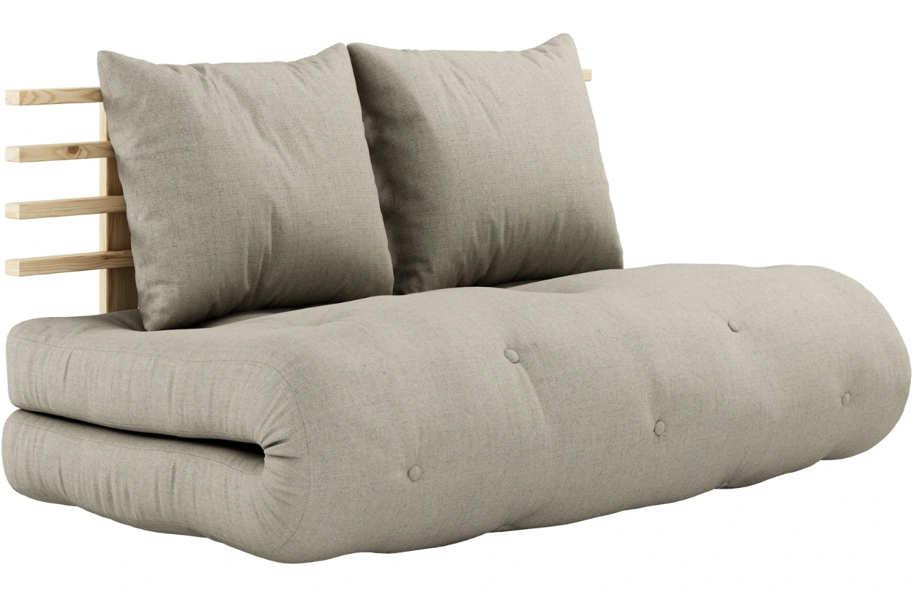 Karup Design Lněná rozkládací pohovka Shin Sano 140 cm