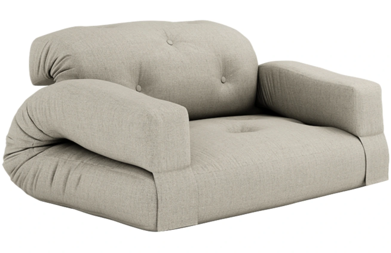 Karup Design Lněná rozkládací pohovka Hippo 140 cm