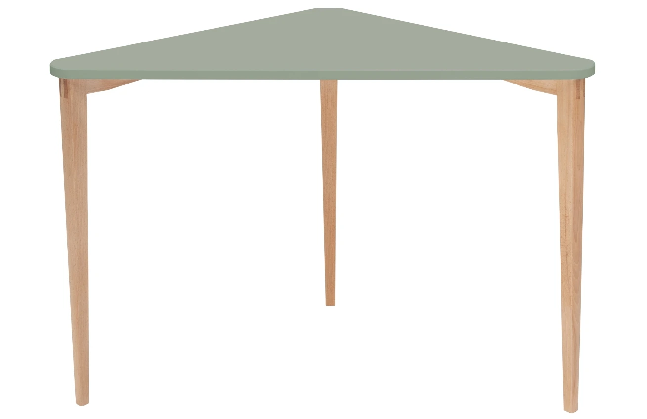 Zelený lakovaný rohový pracovní stůl RAGABA NAJA 114 x 61 cm