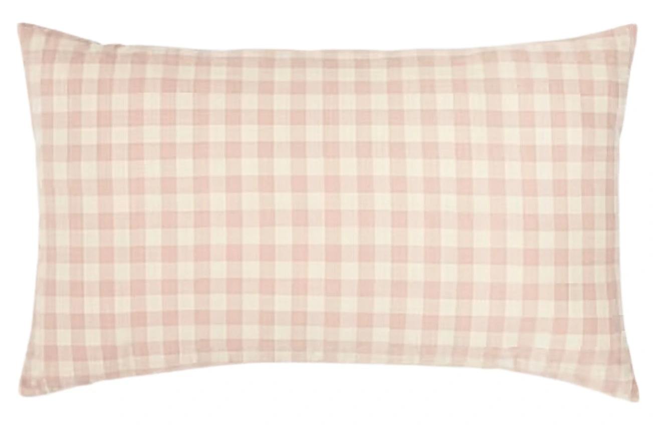 Růžový bavlněný povlak na polštář Kave Home Yanil 30 x 50 cm