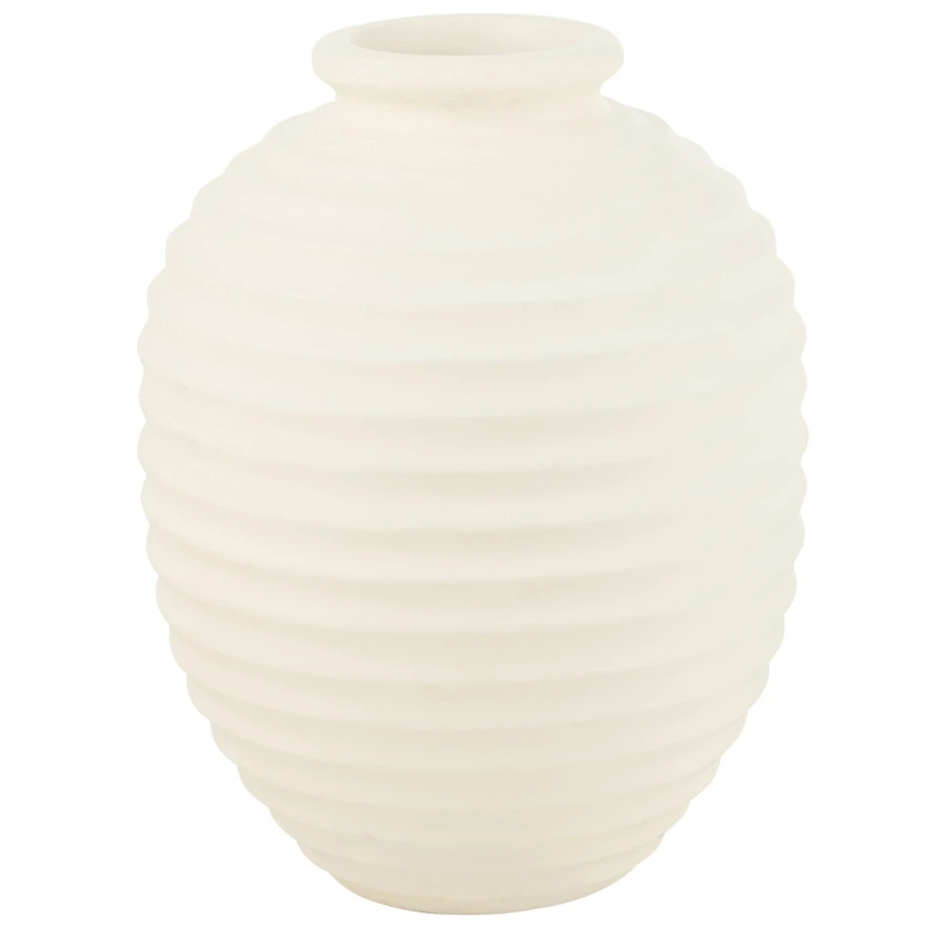 Bílá keramická váza J-line Poglar 66 cm