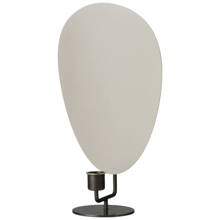 Audo CPH Šedý kovový svícen AUDO FLAMBEAU 30 cm