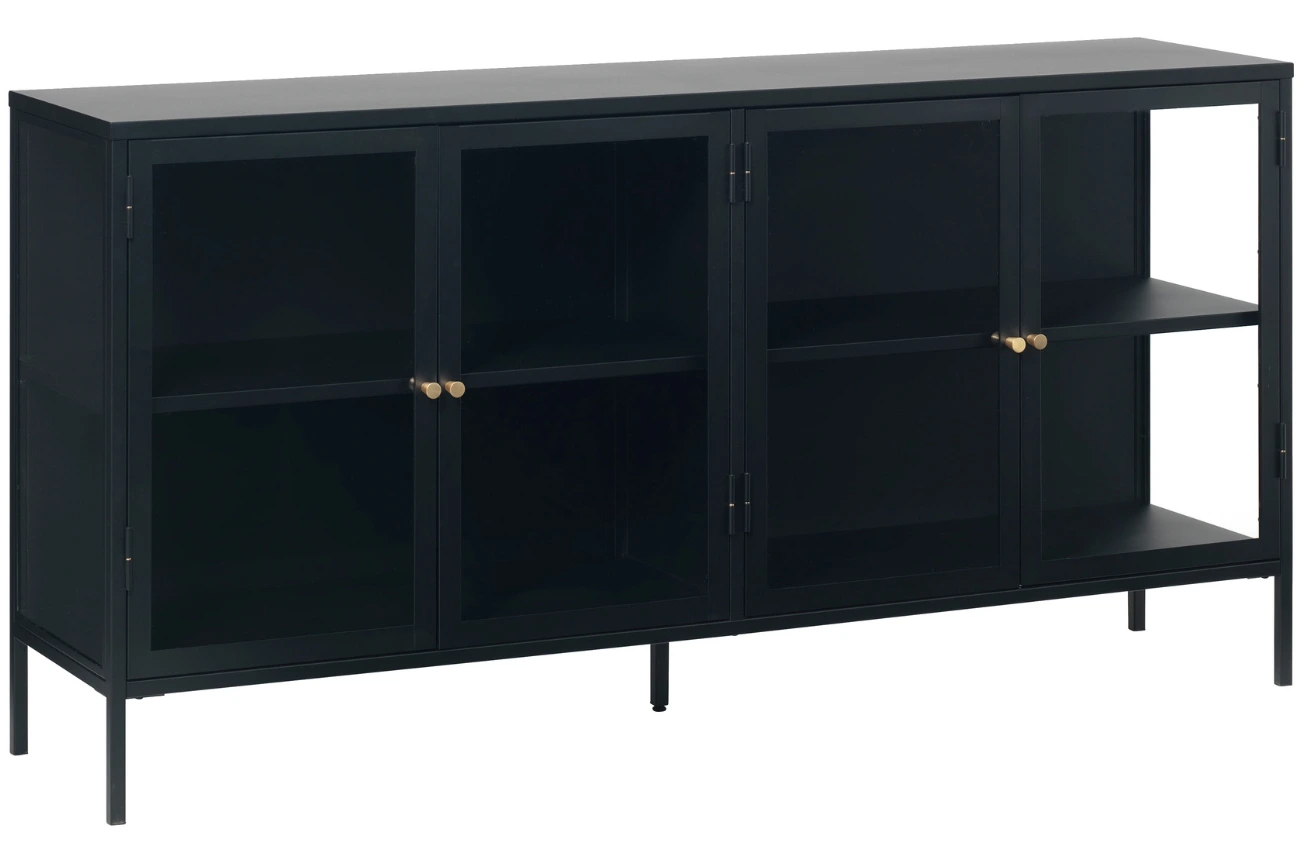 Unique Furniture Kovová vitrína Carmel 85 x 170 cm