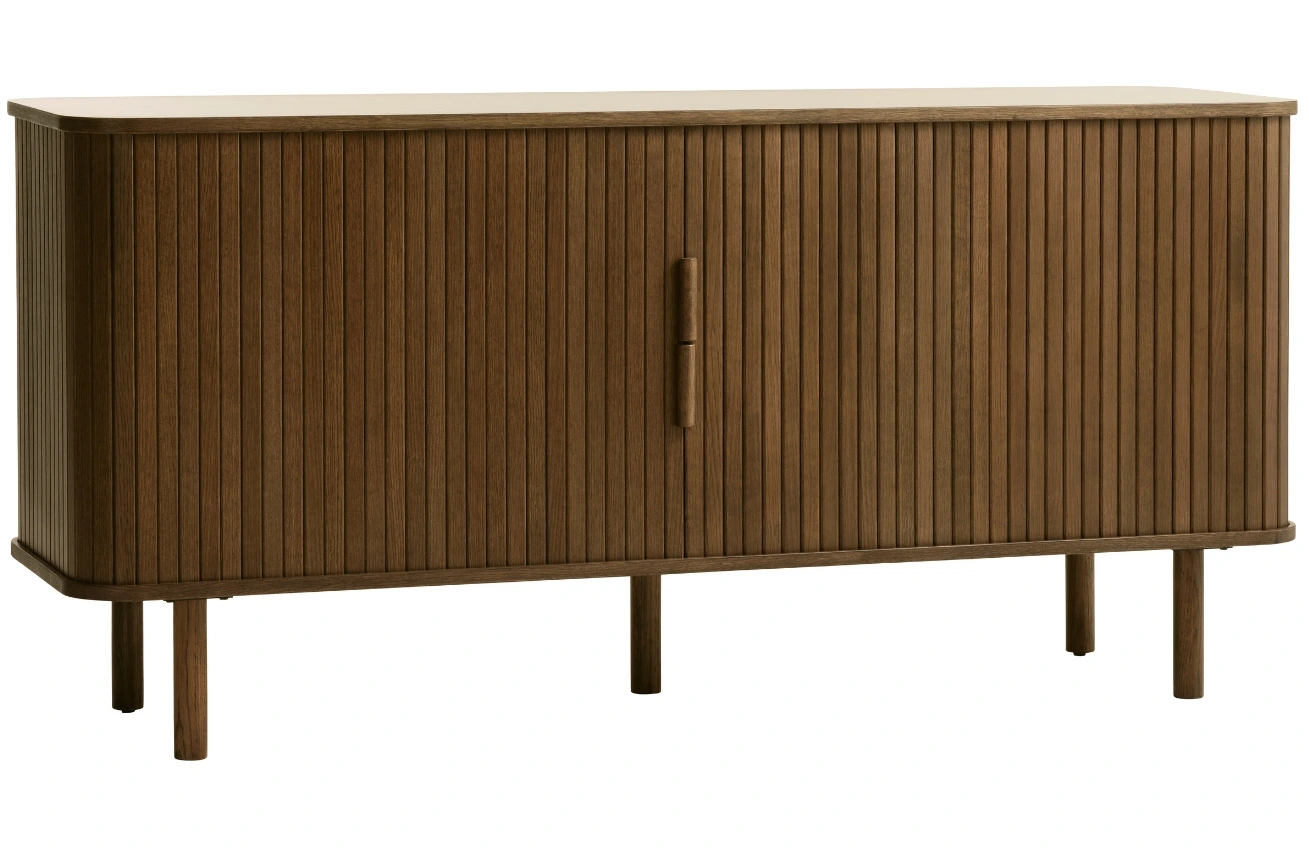 Unique Furniture Hnědá dubová komoda Cavo 160 x 45 cm