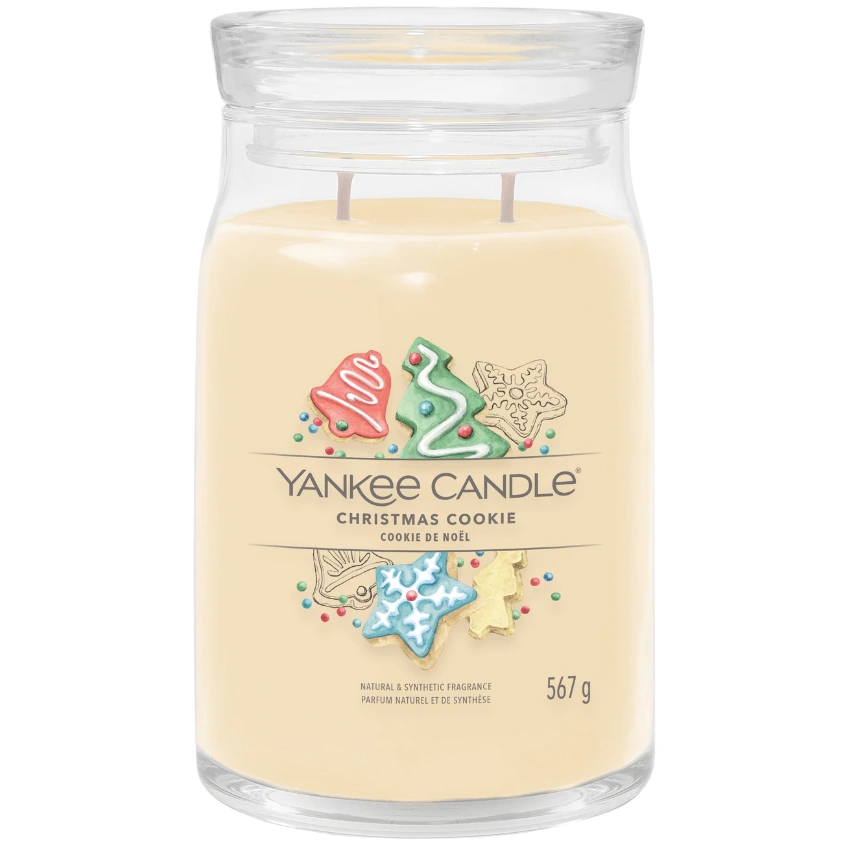 Velká vonná svíčka Yankee Candle Christmas Cookie Signature