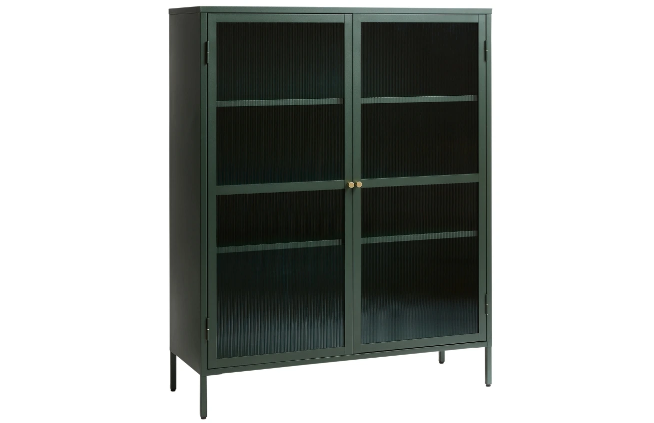 Unique Furniture Kovová vitrína Bronco 140 x 111 cm