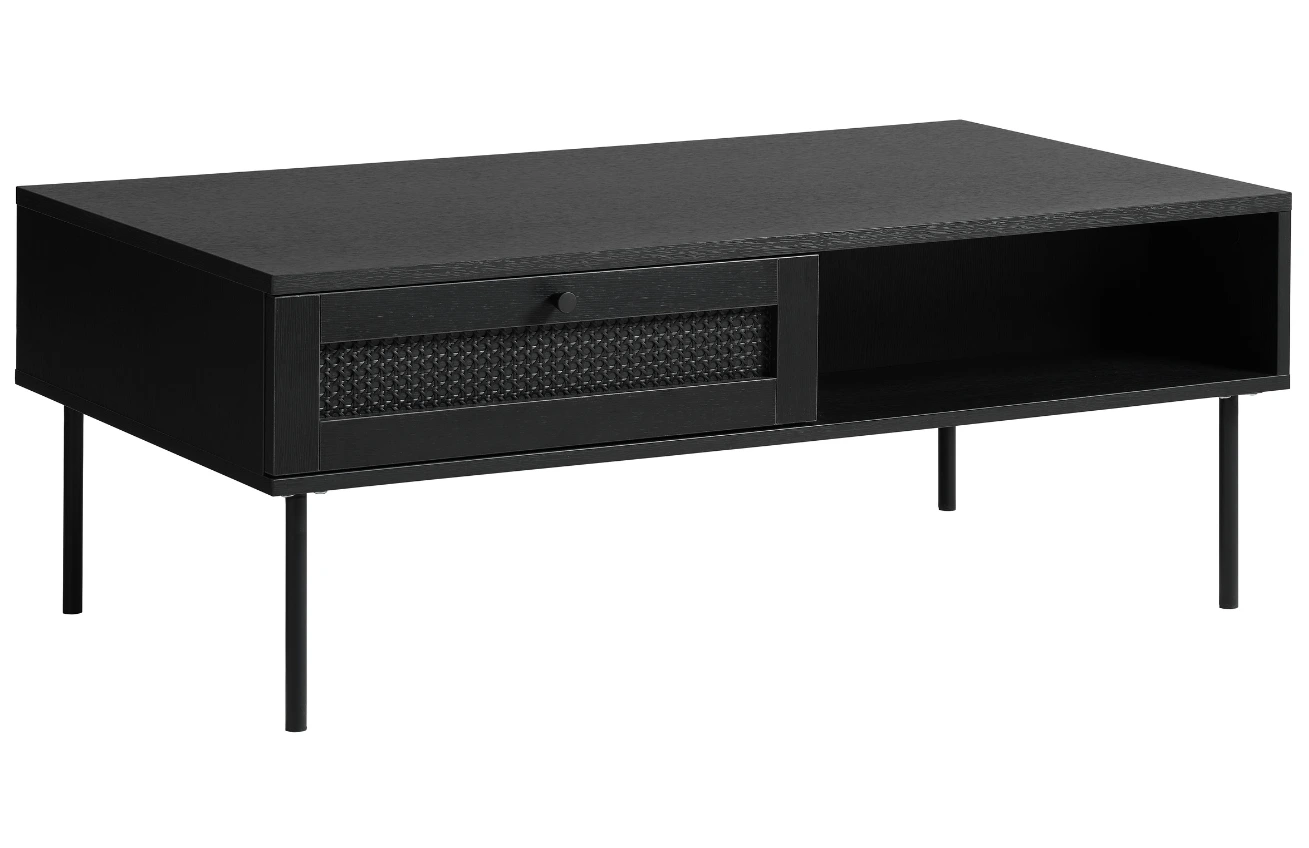 Unique Furniture Černý konferenční stolek Pensacola 110 x 60 cm