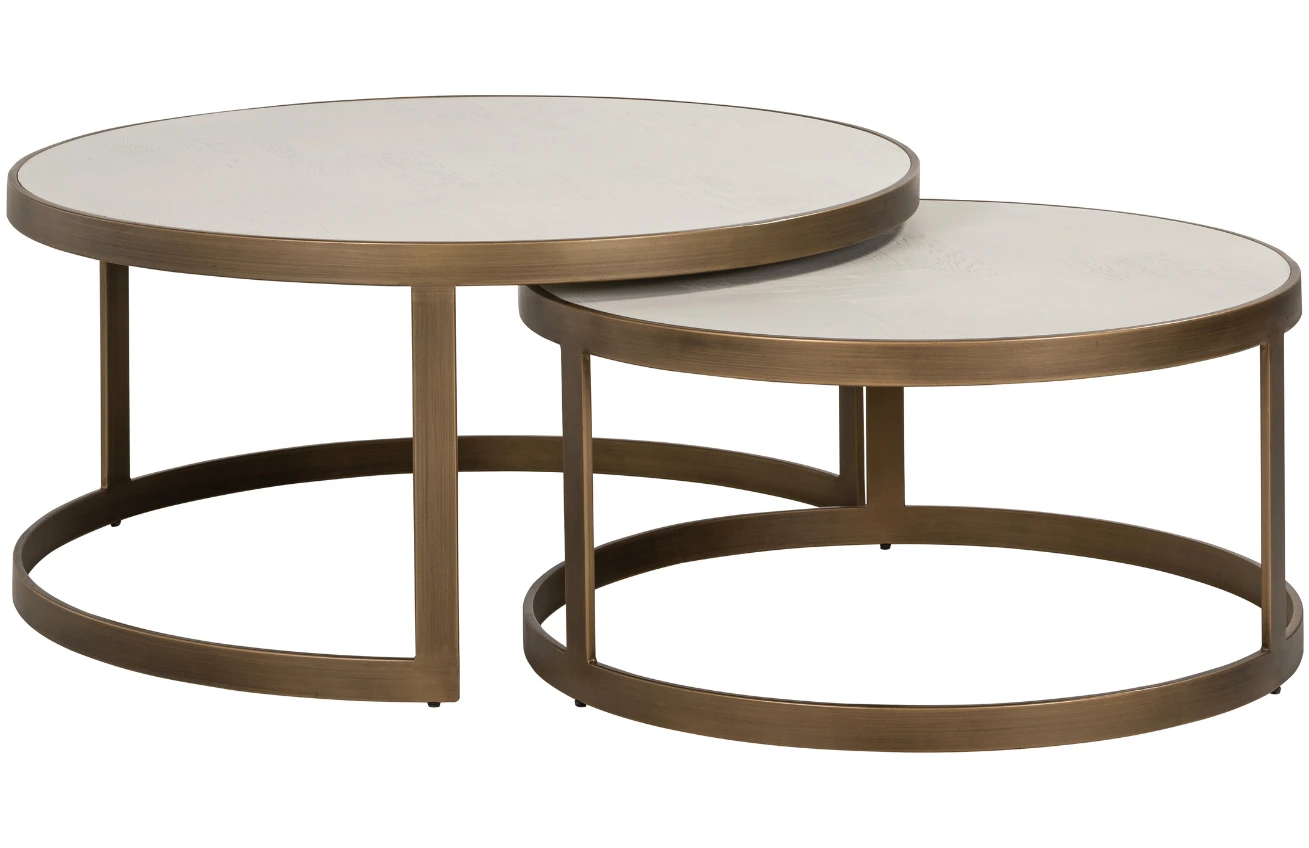 Richmond Set dubových konferenčních stolků Whitebone 91