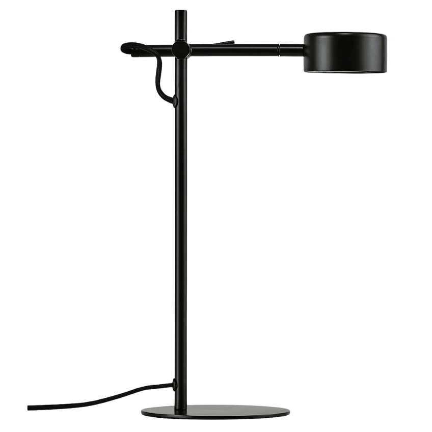 Nordlux Černá kovová stolní LED lampa Clyde
