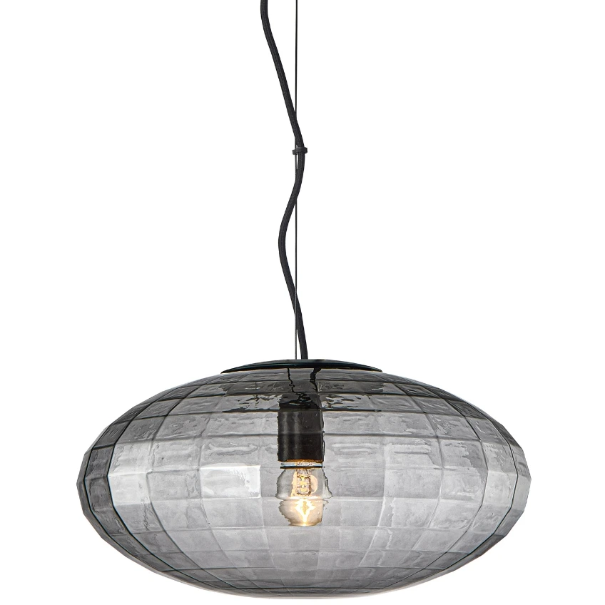 Halo Design Skleněné závěsné světlo Mesh 36 cm