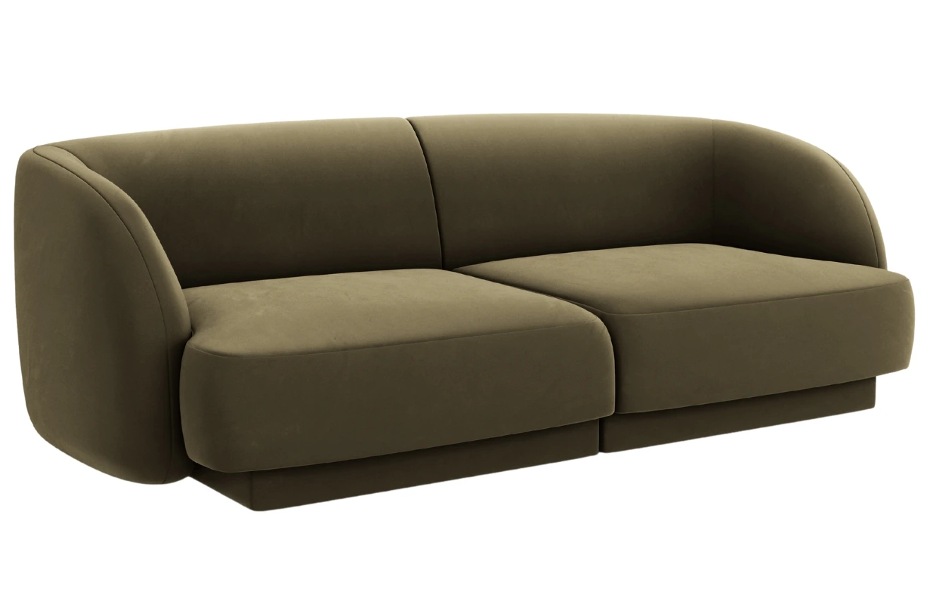 Micadoni Sametová pohovka Miley 180 cm