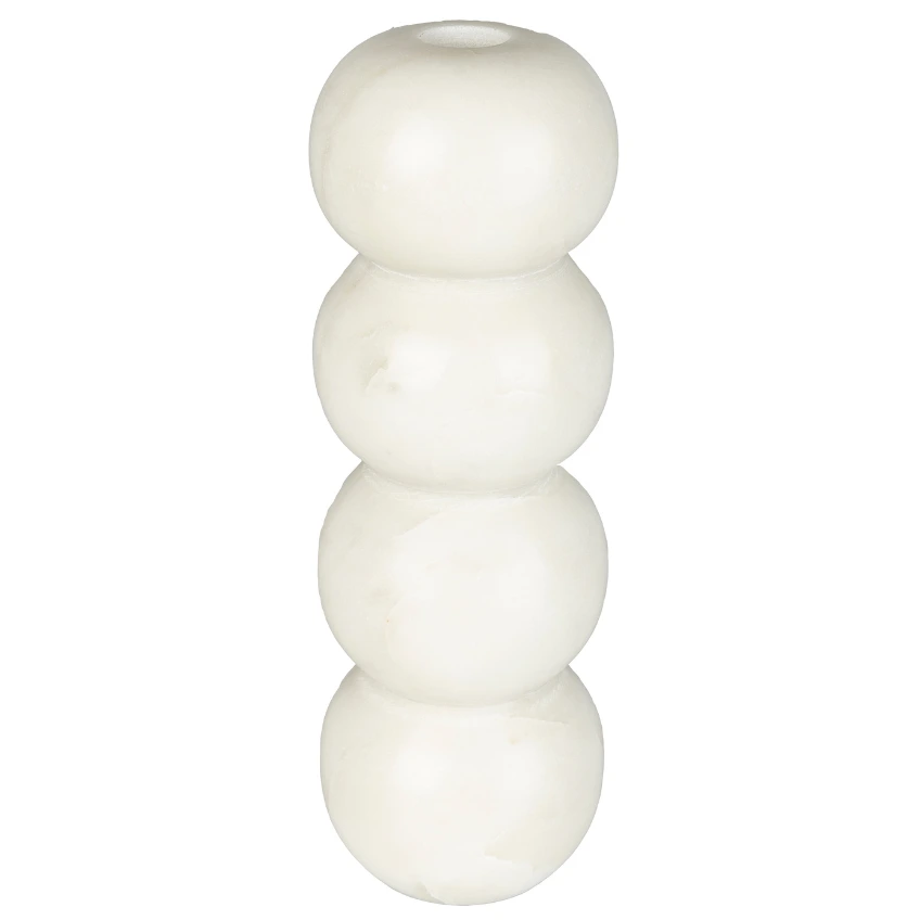 Bílý mramorový svícen ZUIVER ROME