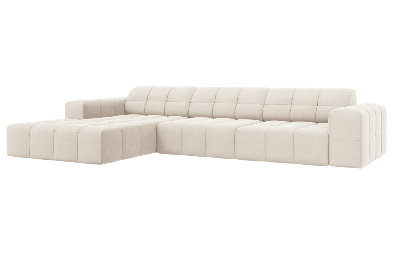 Cosmopolitan Design Sametová rohová pohovka Chicago 284 cm