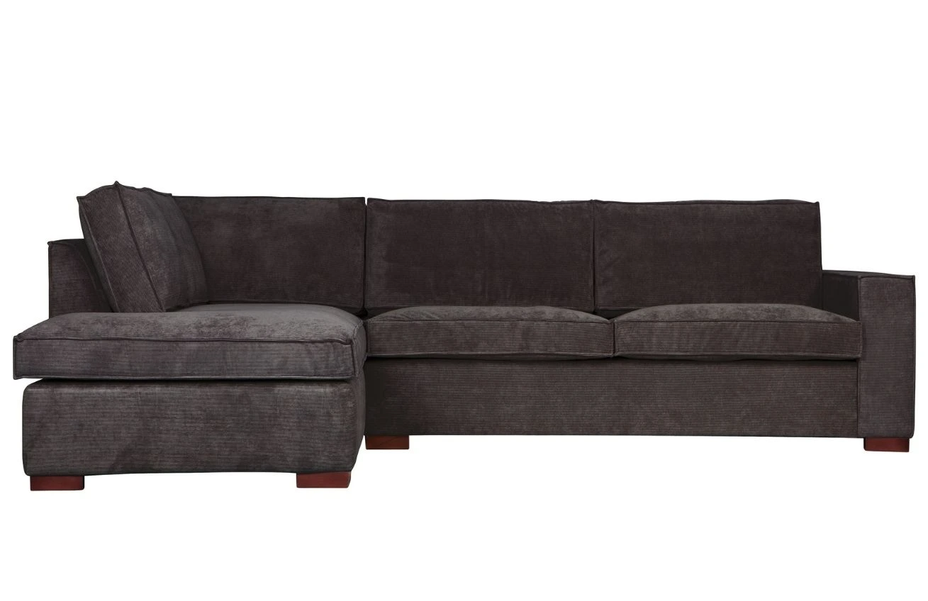 WOOOD Manšestrová rohová pohovka Edison 283 cm