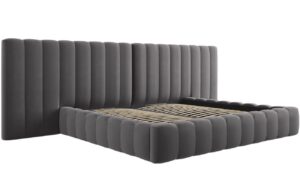 Micadoni Sametová postel Kelp 200 x 200 cm