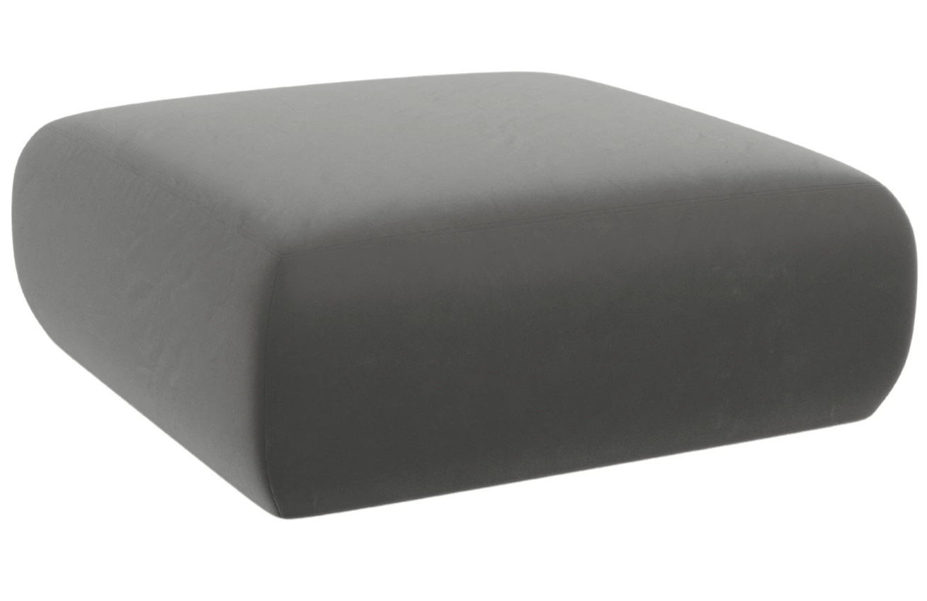 Windsor & Co Sametová podnožka Lola 100 x 100 cm