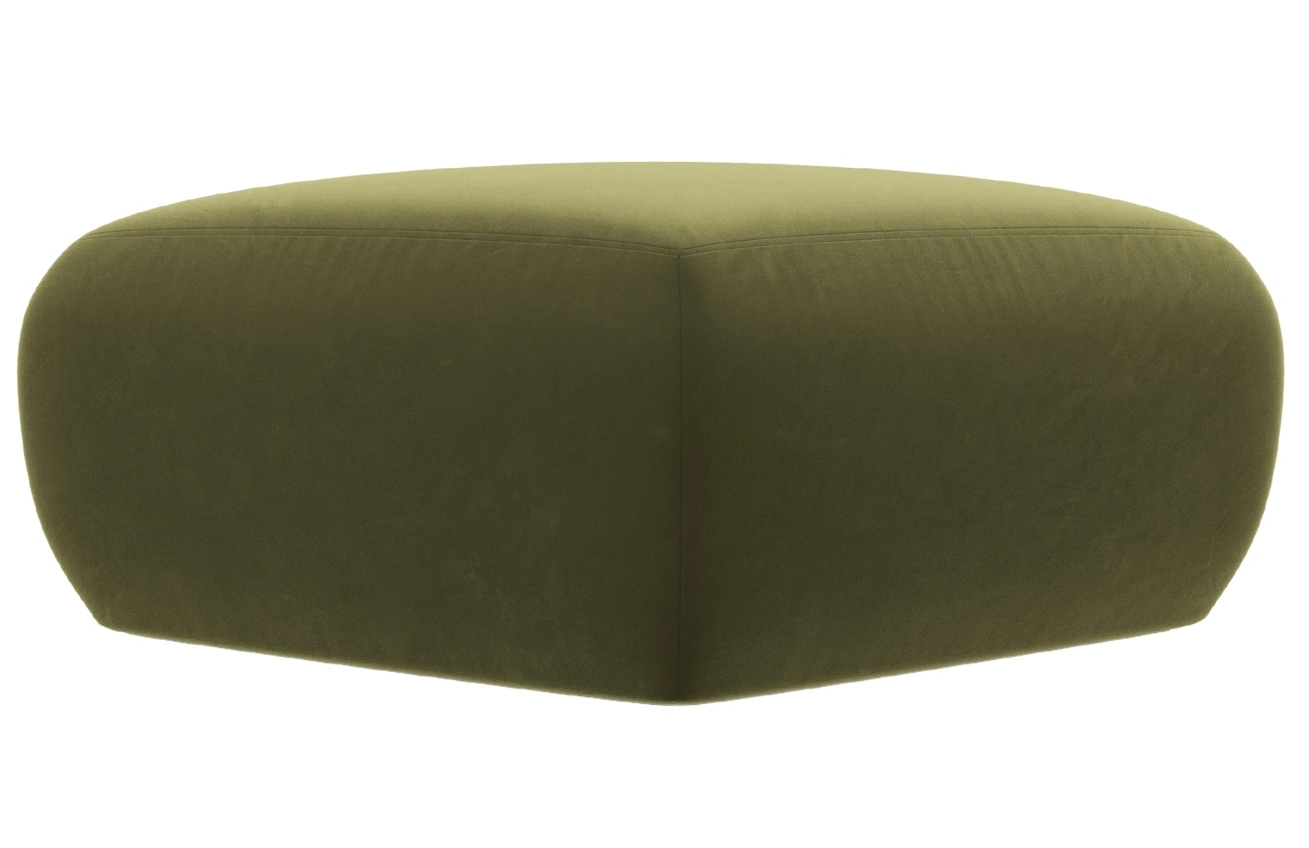 Windsor & Co Sametová podnožka Lola 75 x 75 cm