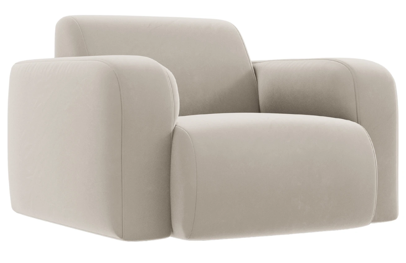 Windsor & Co Sametové křeslo Lola