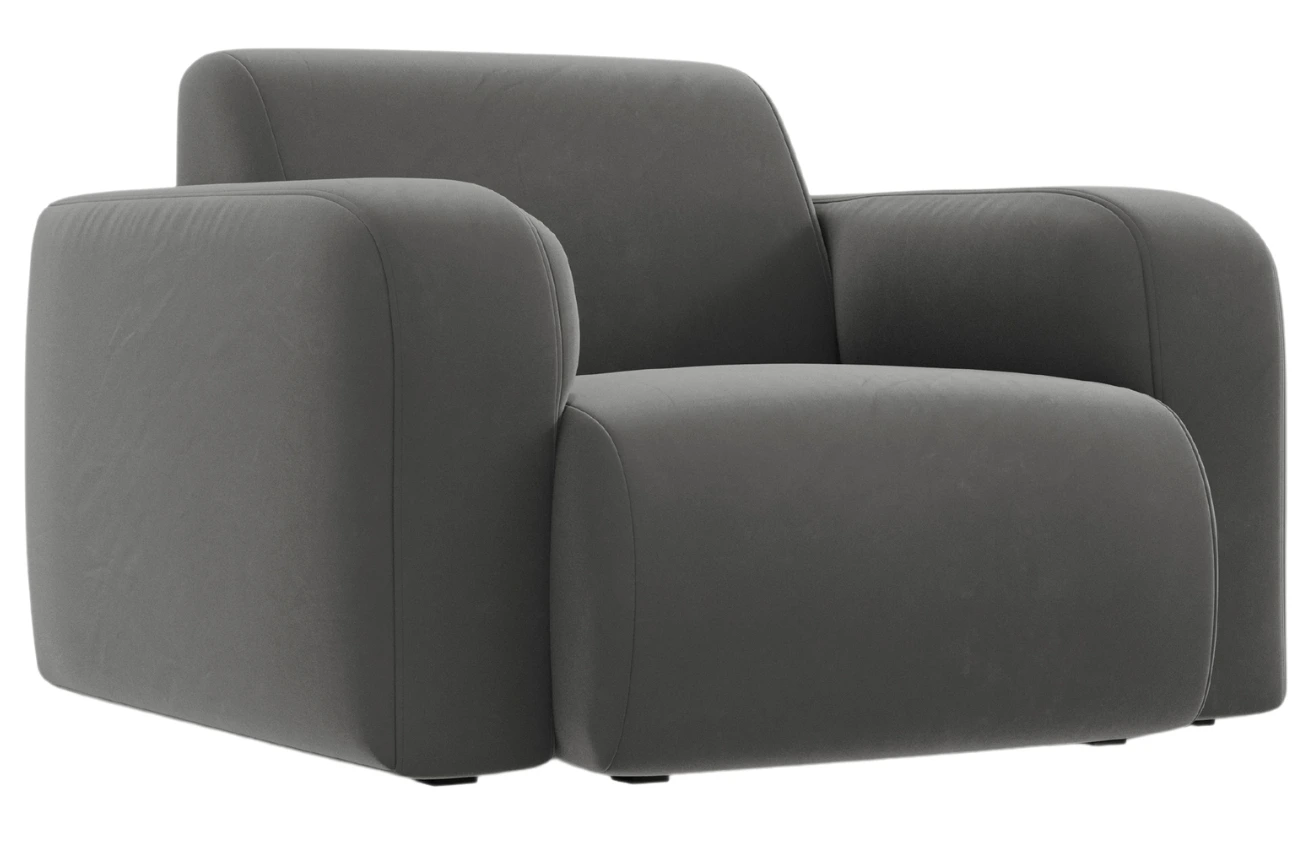 Windsor & Co Sametové křeslo Lola