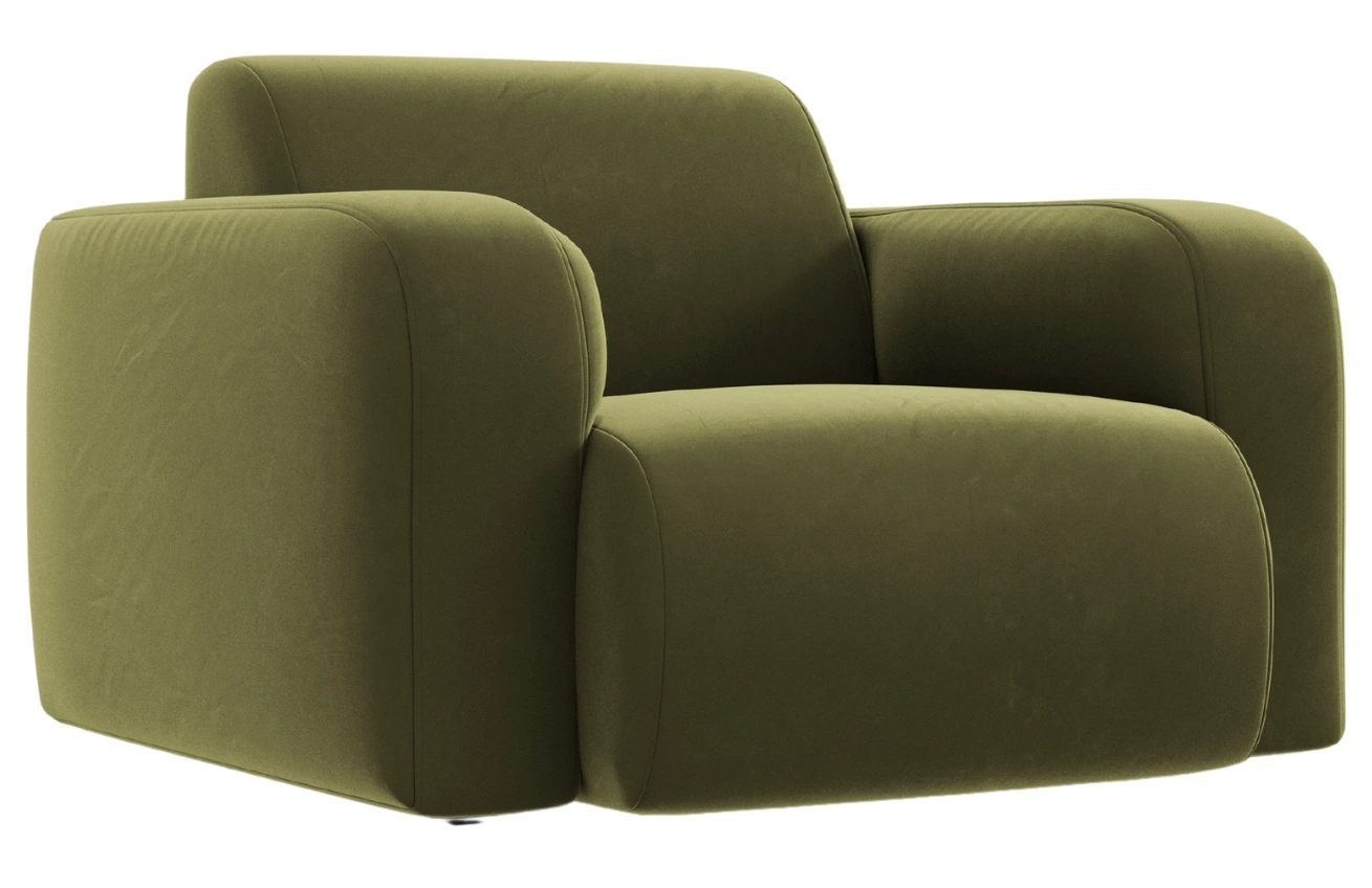 Windsor & Co Sametové křeslo Lola