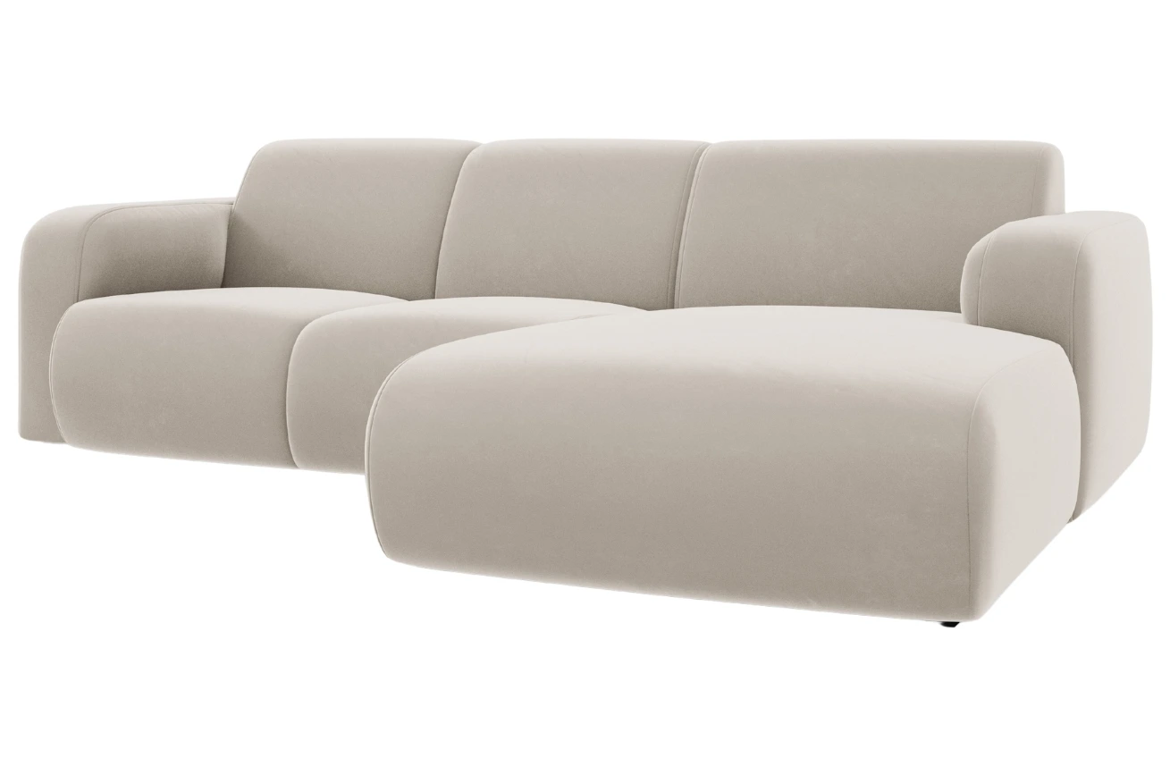 Windsor & Co Sametová rohová pohovka Lola 250 cm