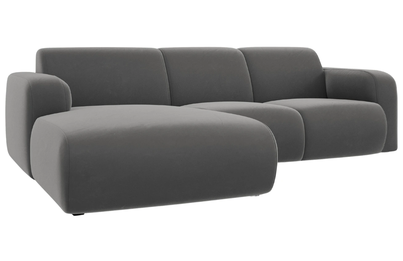 Windsor & Co Sametová rohová pohovka Lola 250 cm