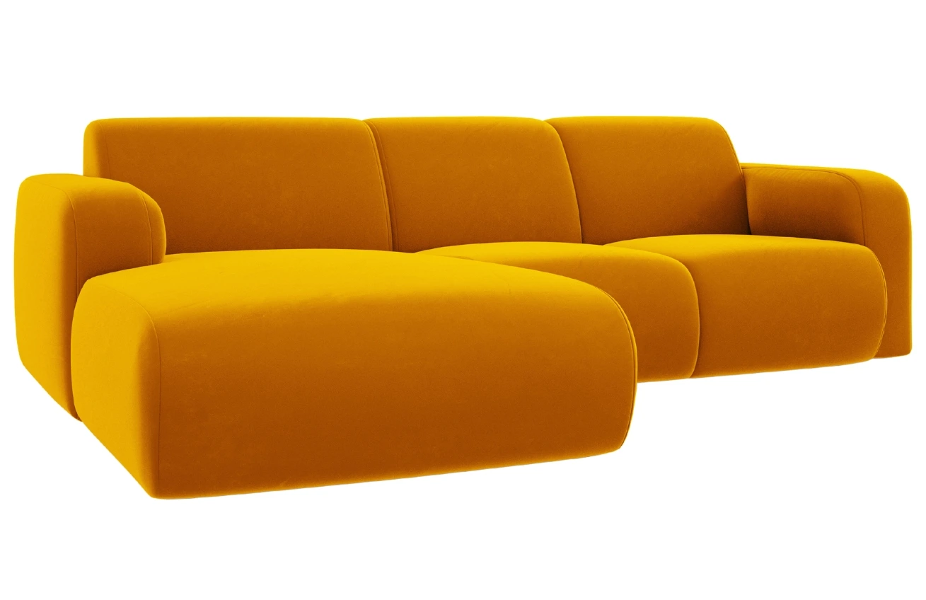 Windsor & Co Sametová rohová pohovka Lola 250 cm