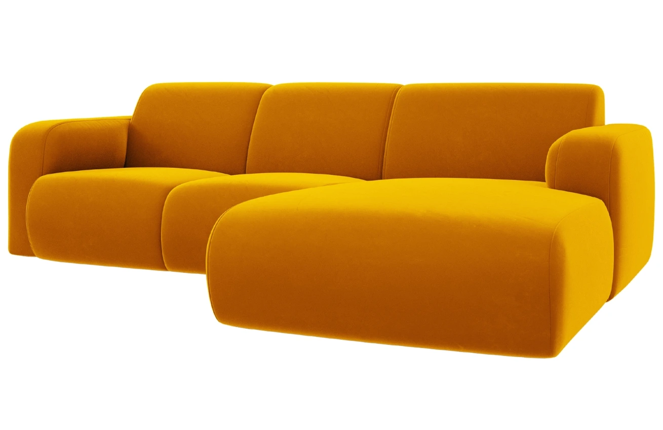 Windsor & Co Sametová rohová pohovka Lola 250 cm