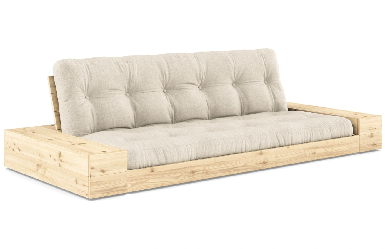 Karup Design Lněná rozkládací pohovka Base 244 cm