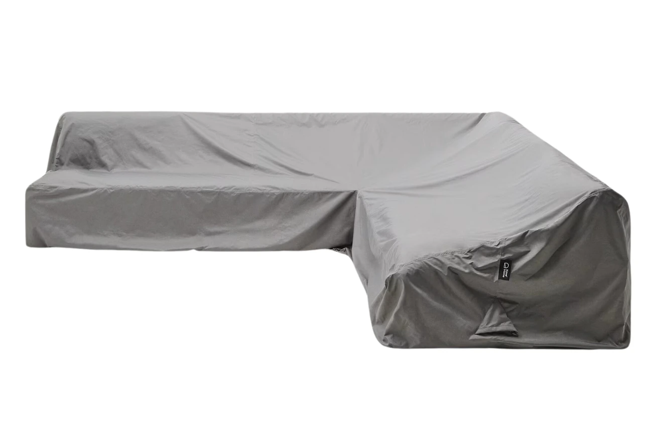 Kave Home Šedý ochranný obal na zahradní rohovou pohovku Iria 270 x 270 cm