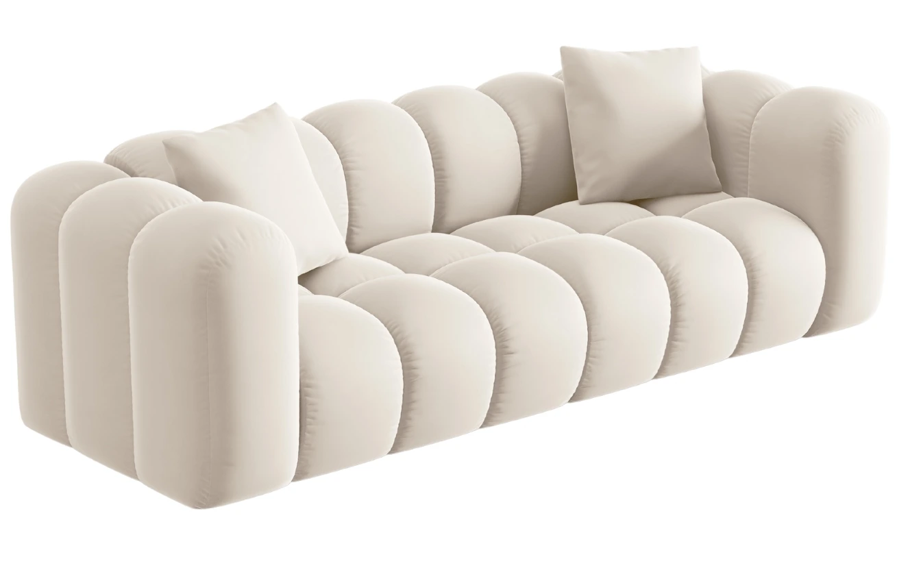 Windsor & Co Sametová pohovka Halley 242 cm
