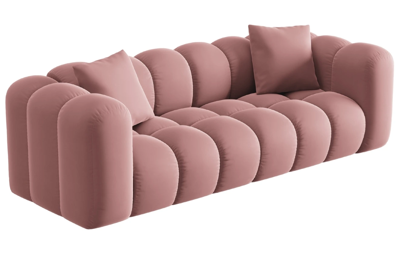 Windsor & Co Sametová pohovka Halley 242 cm