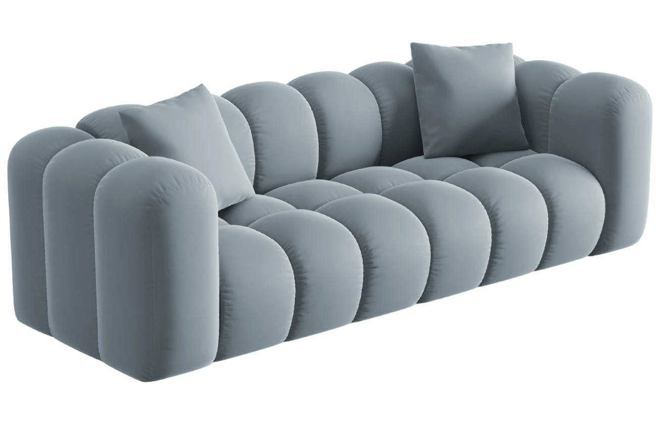 Windsor & Co Sametová pohovka Halley 242 cm