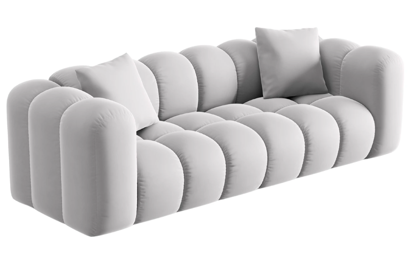Windsor & Co Sametová pohovka Halley 242 cm