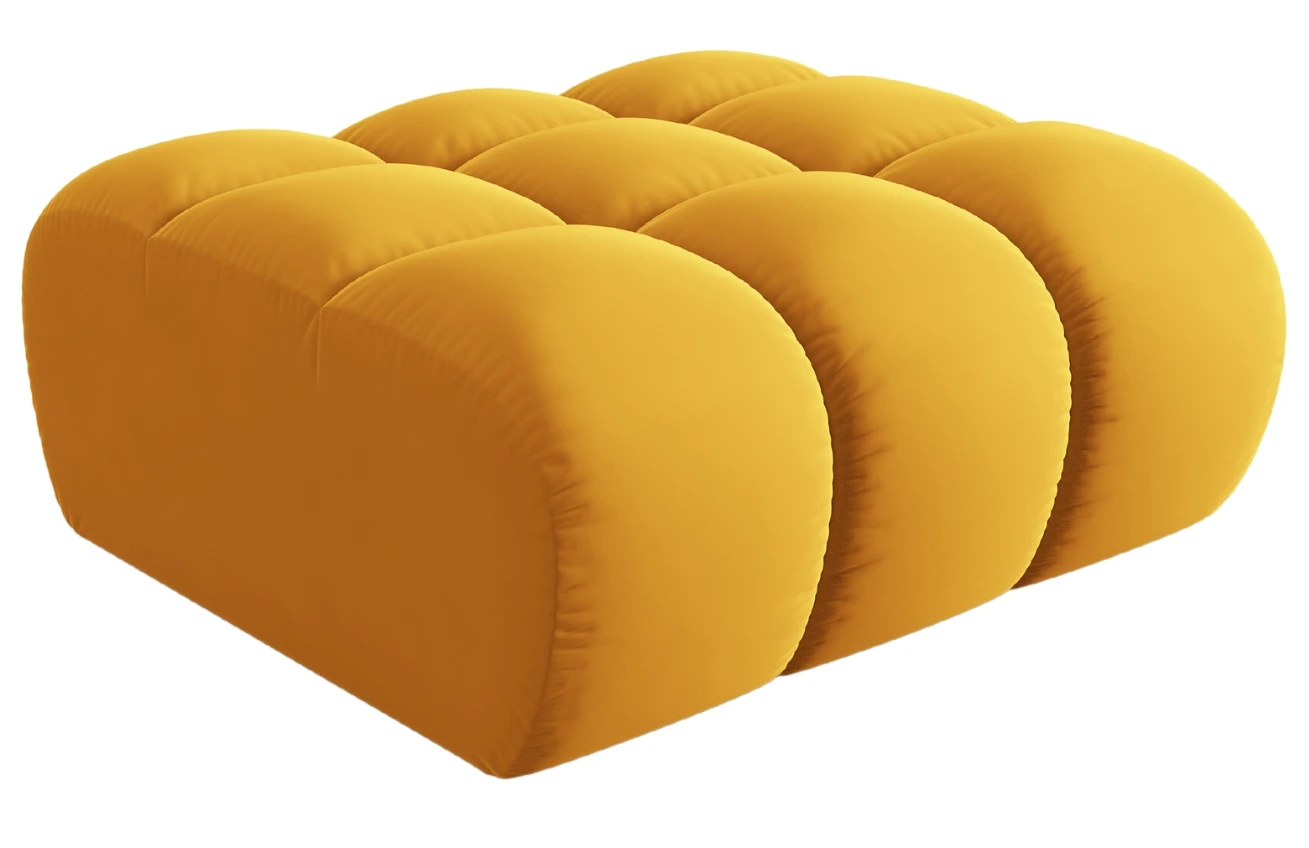 Windsor & Co Sametová podnožka Halley 94 x 94 cm