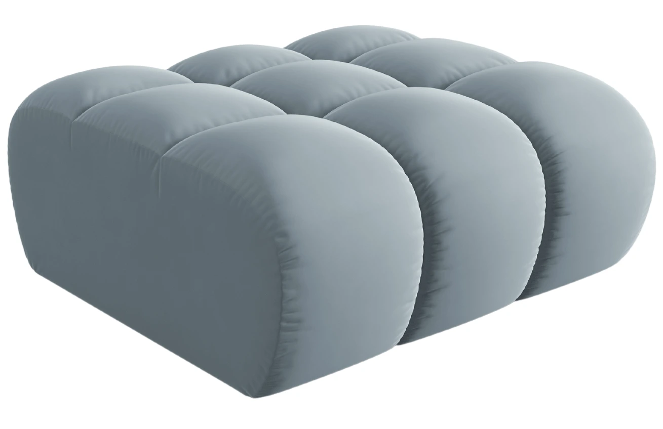 Windsor & Co Sametová podnožka Halley 94 x 94 cm