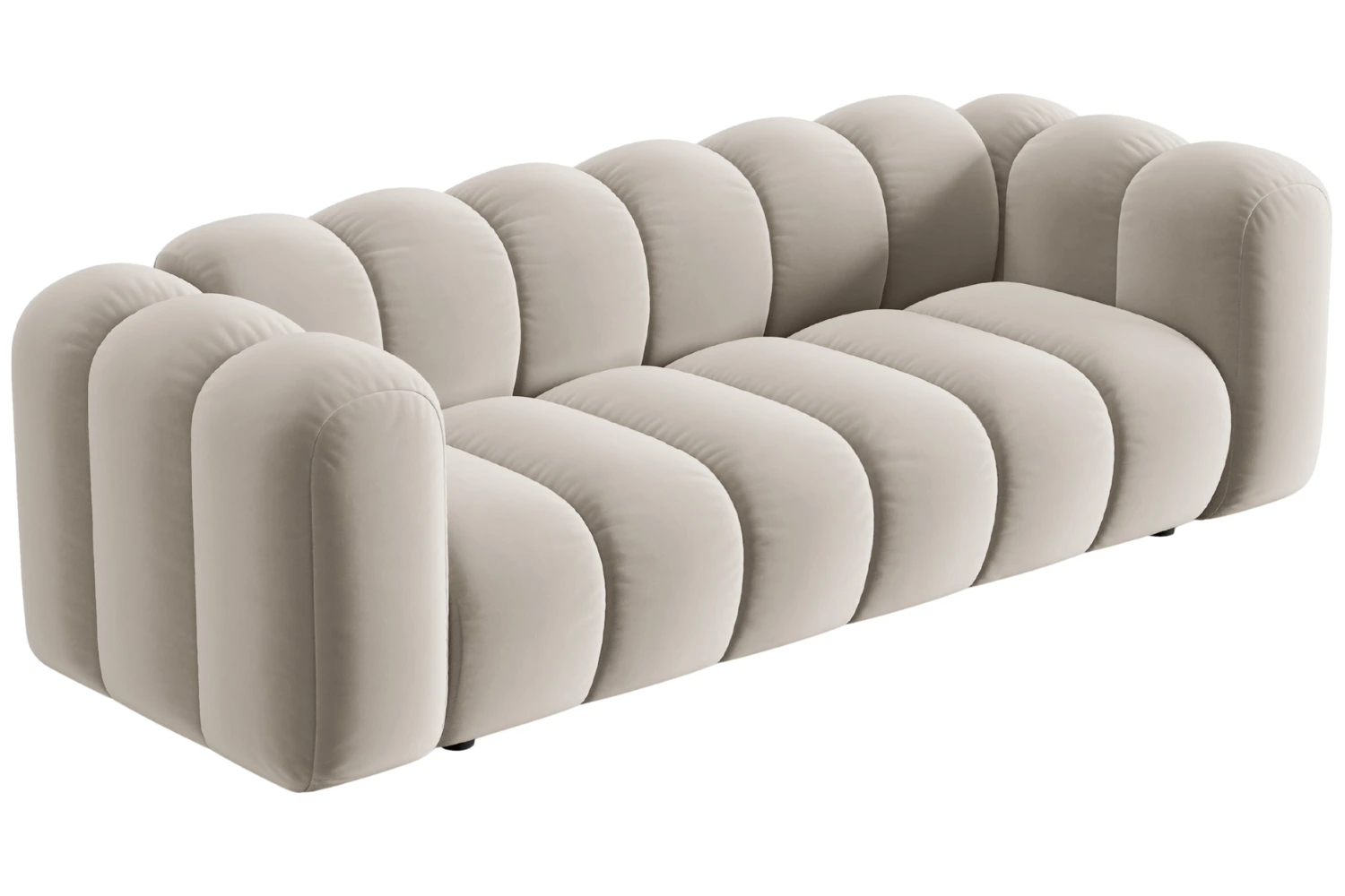 Micadoni Sametová pohovka Lupine 228 cm