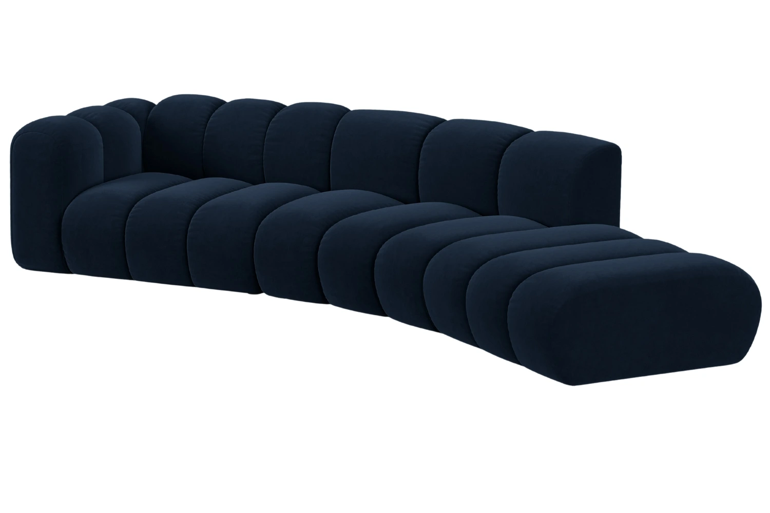 Micadoni Sametová pohovka Lupine 335 cm