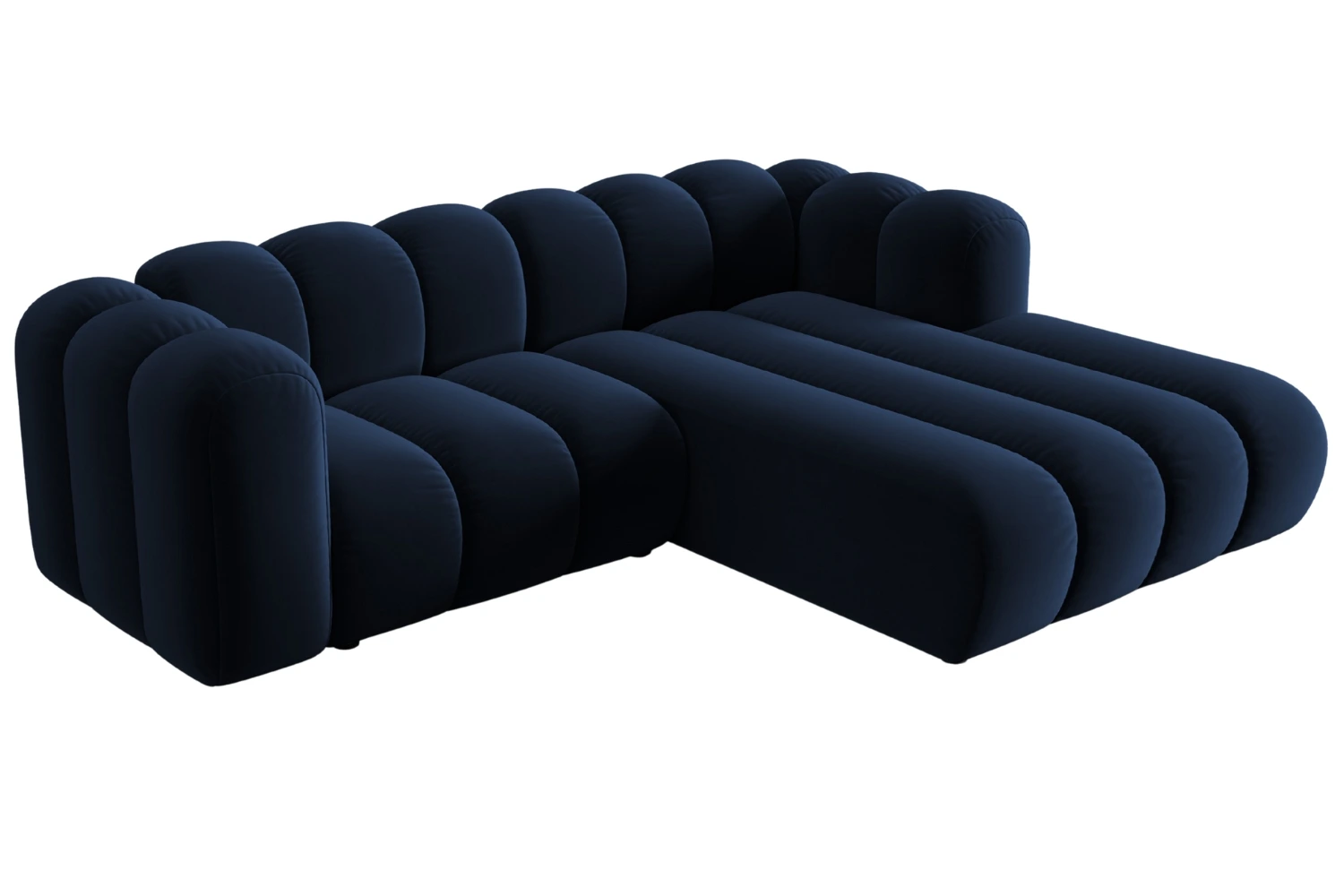 Micadoni Sametová rohová pohovka Lupine 228 cm