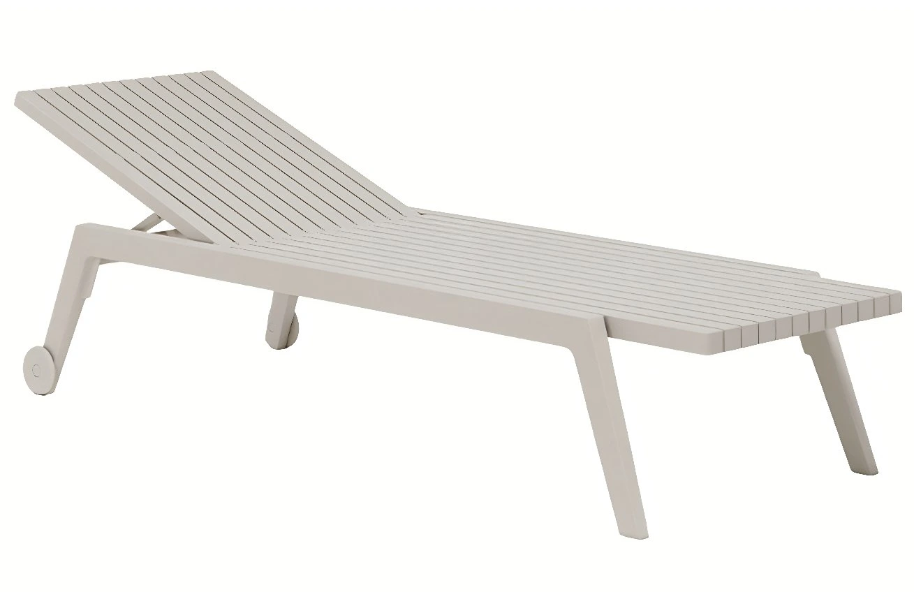 VONDOM Béžové plastové zahradní lehátko SPRITZ