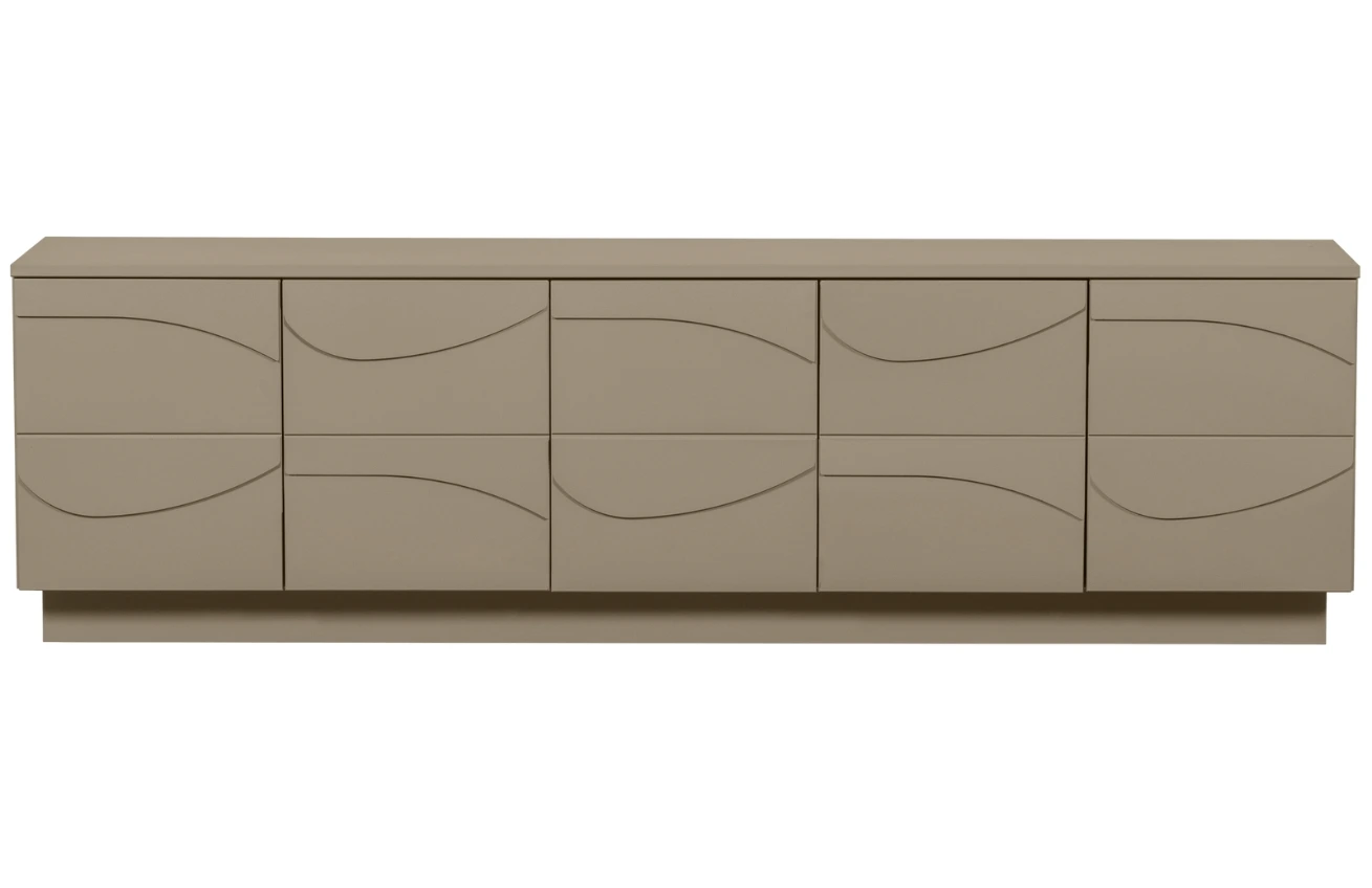 WOOOD Světle hnědý dřevěný TV stolek Dorick 180 x 40 cm