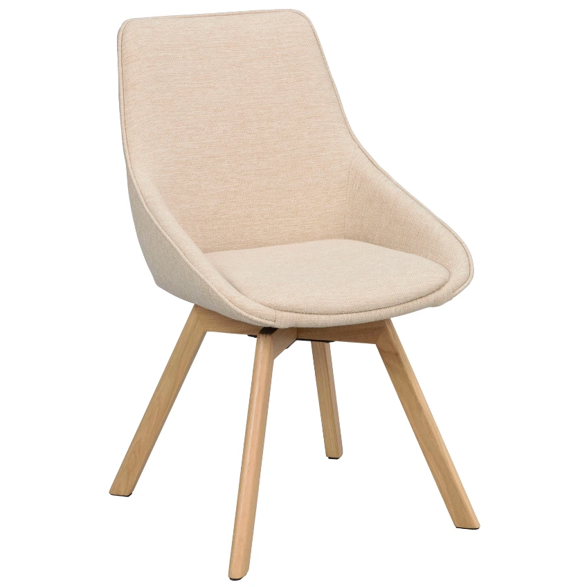 Béžová otočná jídelní židle ROWICO ALISON