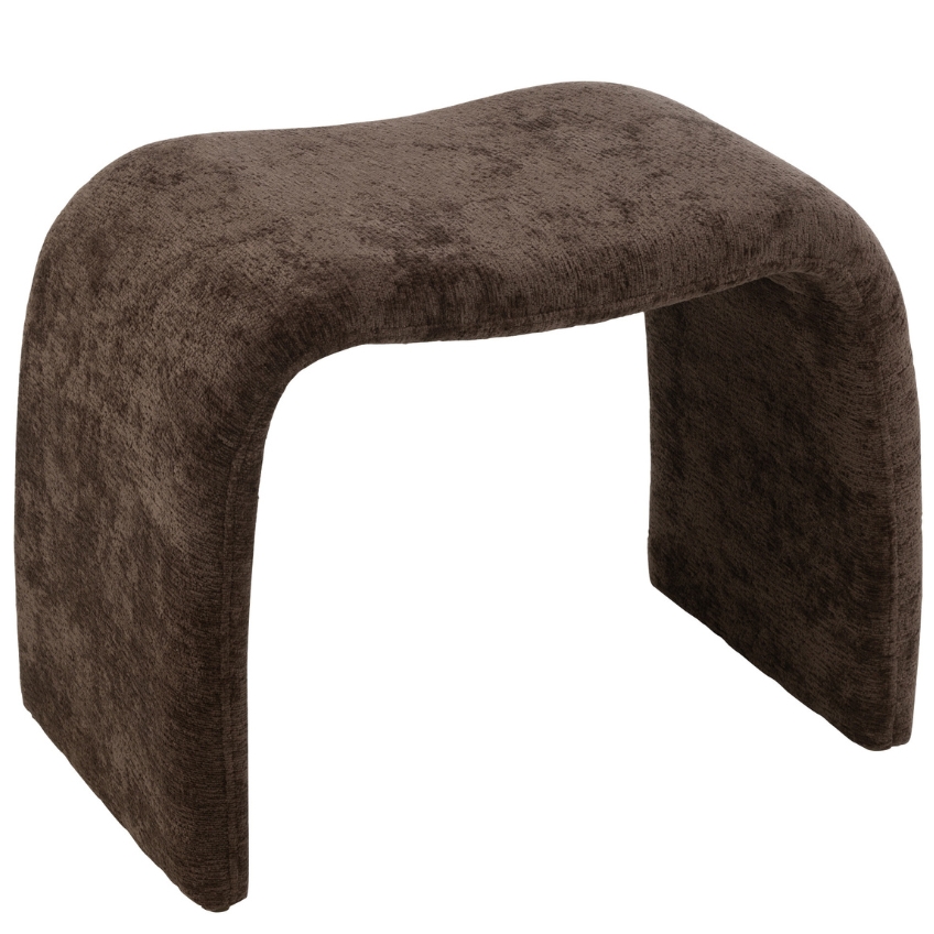 Hnědá čalouněná stolička J-line Naute 46 cm