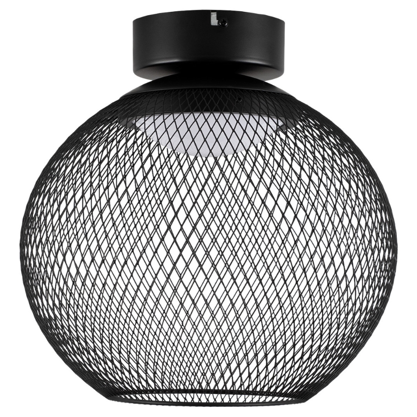 Nova Luce Černé kovové stropní LED světlo Kinetic 30 cm