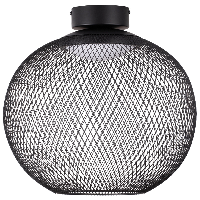 Nova Luce Černé kovové stropní LED světlo Kinetic 38 cm