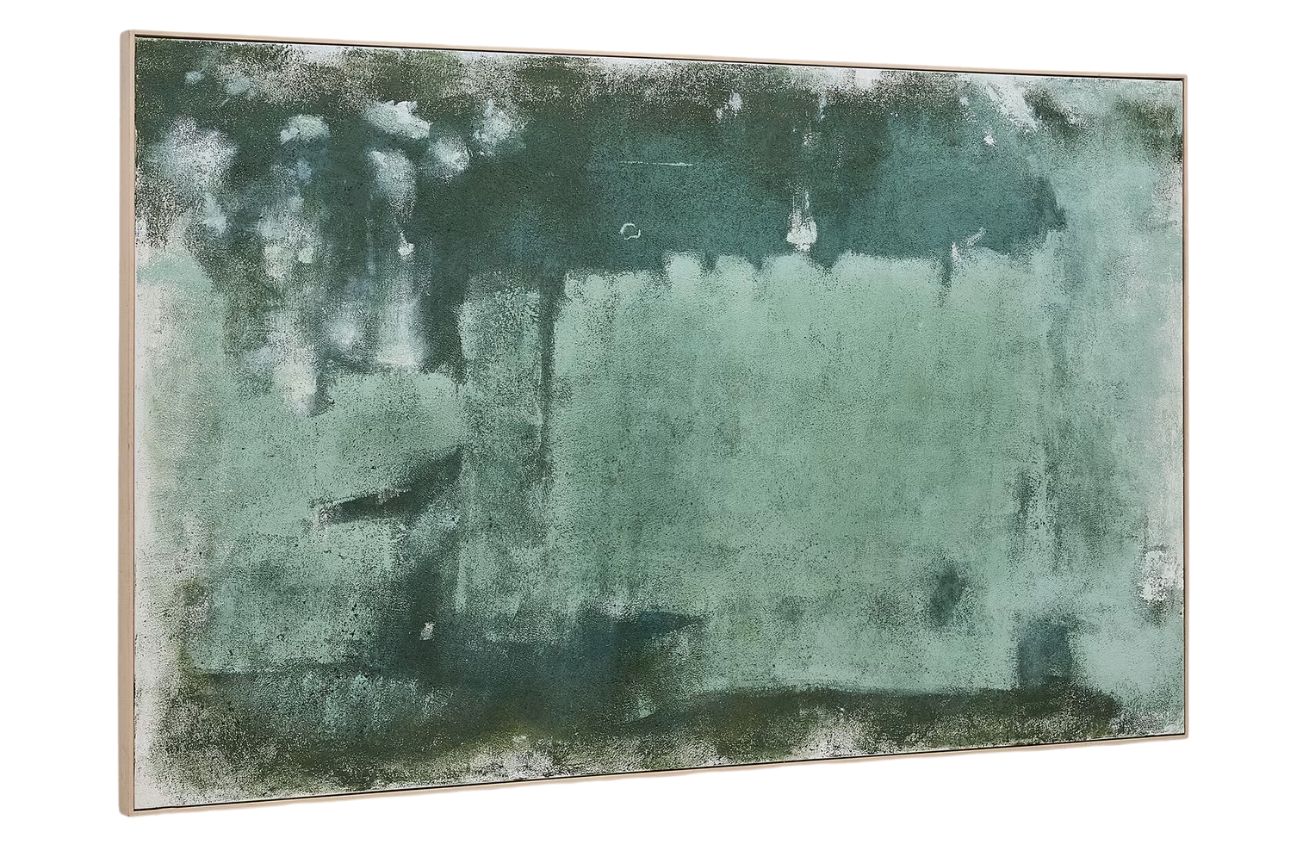 Kave Home Zelený abstraktní obraz Selnar 122 x 202 cm