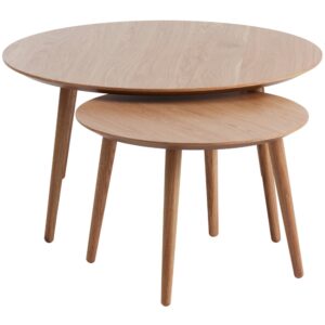 Unique Furniture Set dubových konferenčních stolků Adda 58/88 cm