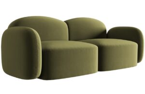 Micadoni Sametová pohovka Blair 194 cm