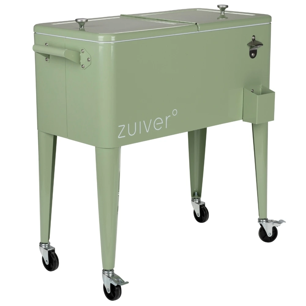 Zelený kovový chladící box ZUIVER BE COOL 78 x 39 cm