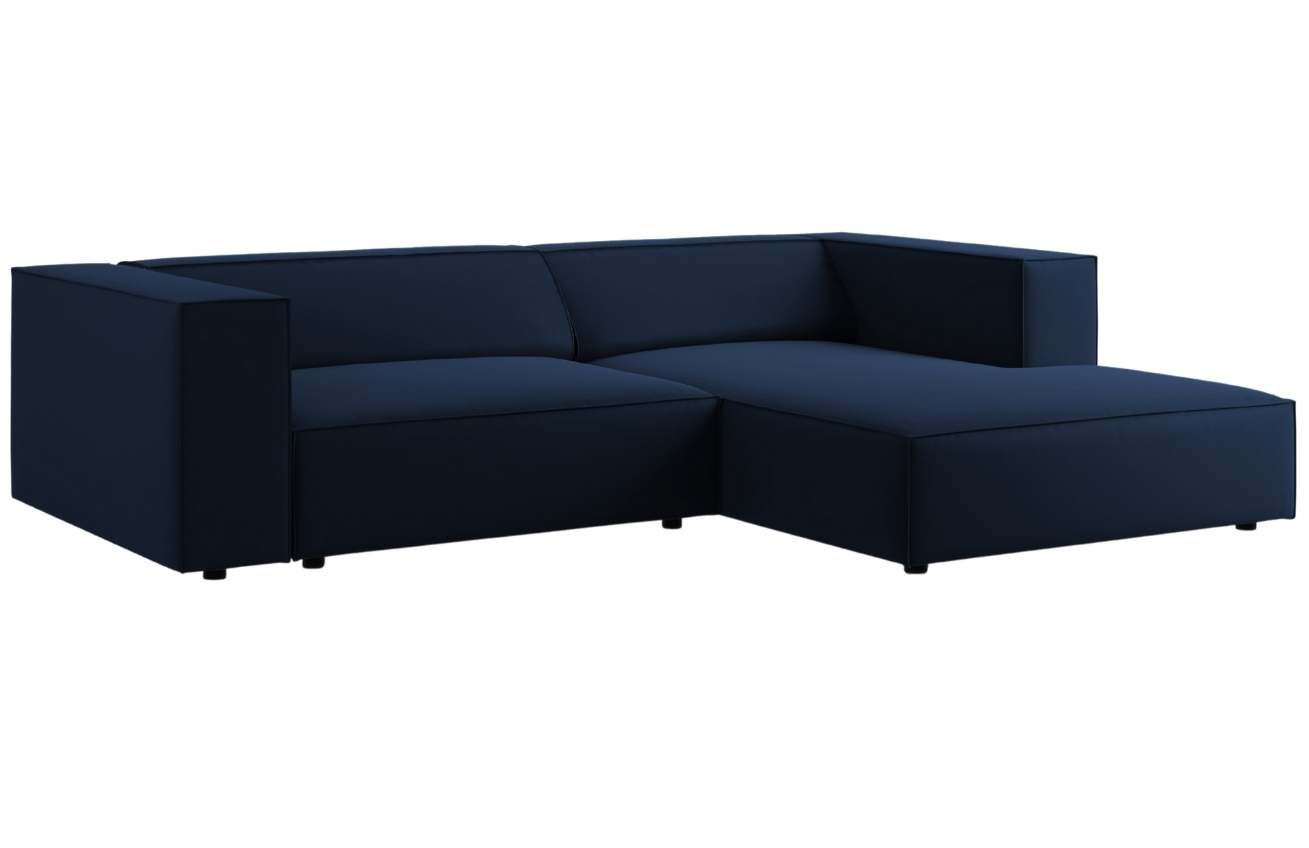 Cosmopolitan Design Sametová rohová pohovka Arendal 224 cm